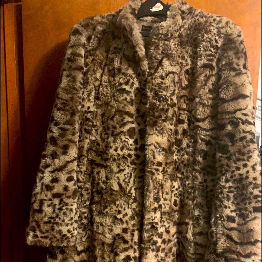 Faux fur beautiful coat
